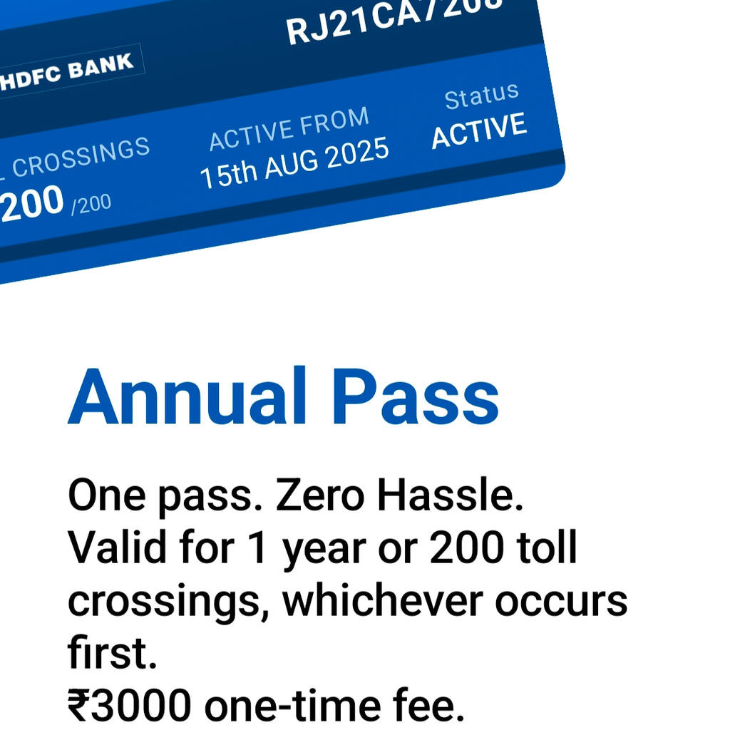 Fastag Annual Pass For Private Cars only