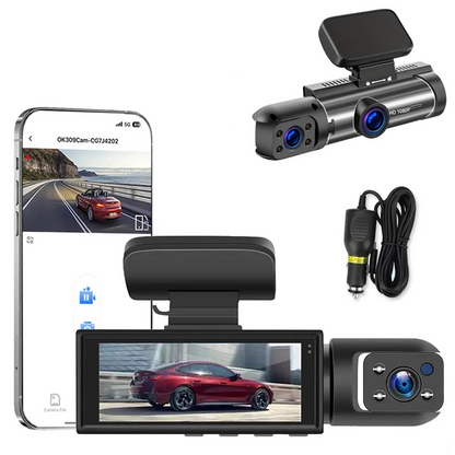1080P WiFi Dual Lens Dash Cam