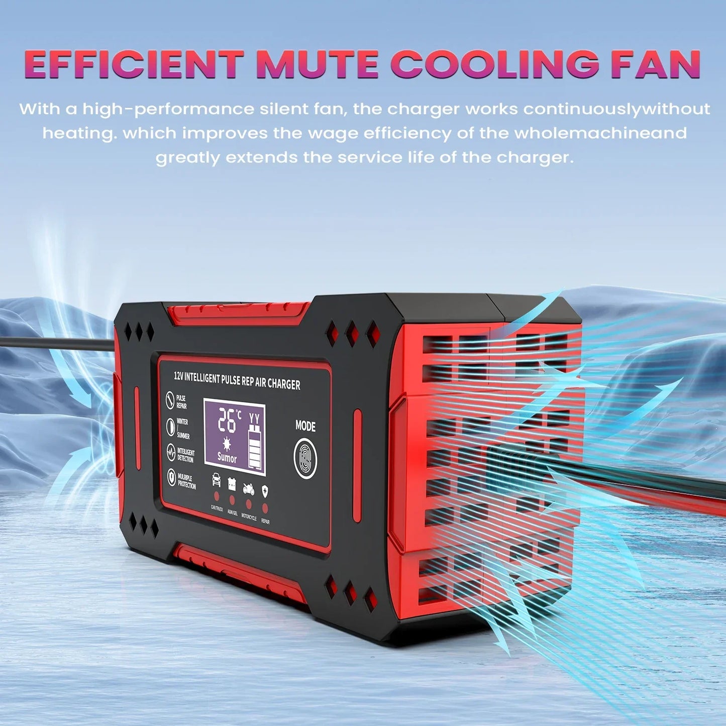 6A 12V Smart Car Battery Charger