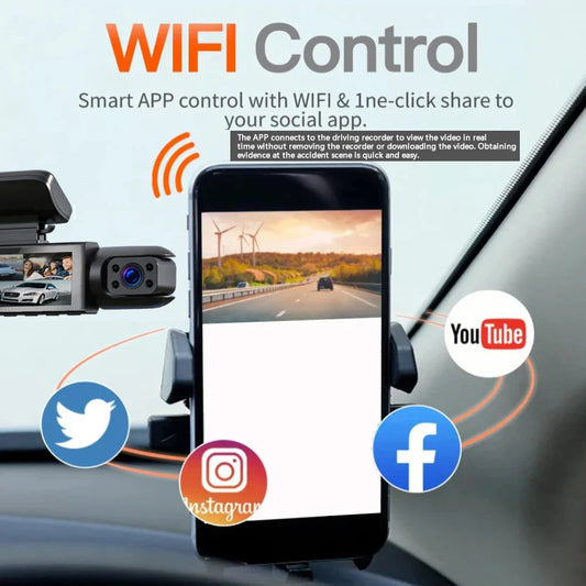 1080P WiFi Dual Lens Dash Cam
