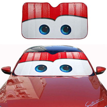 6 Colors Eyes Heated Windshield Sunshade