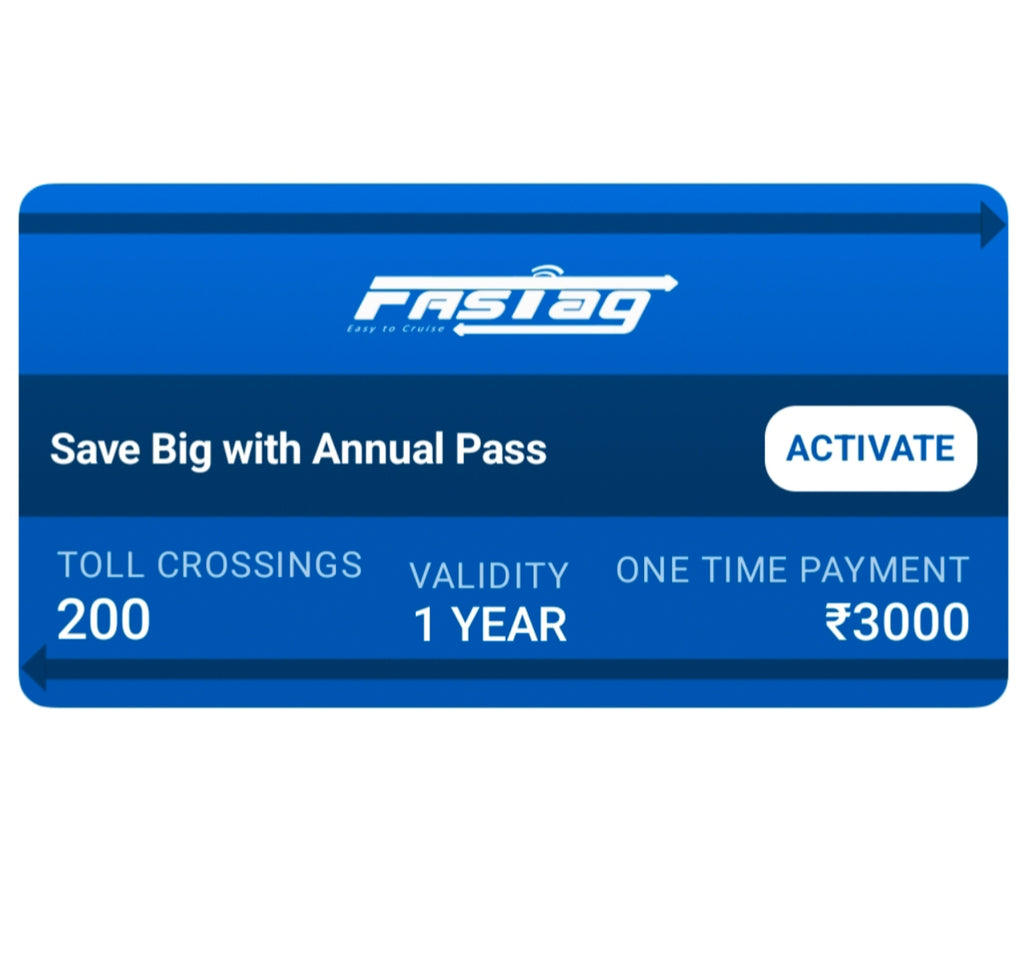 Fastag Annual Pass For Private Cars only