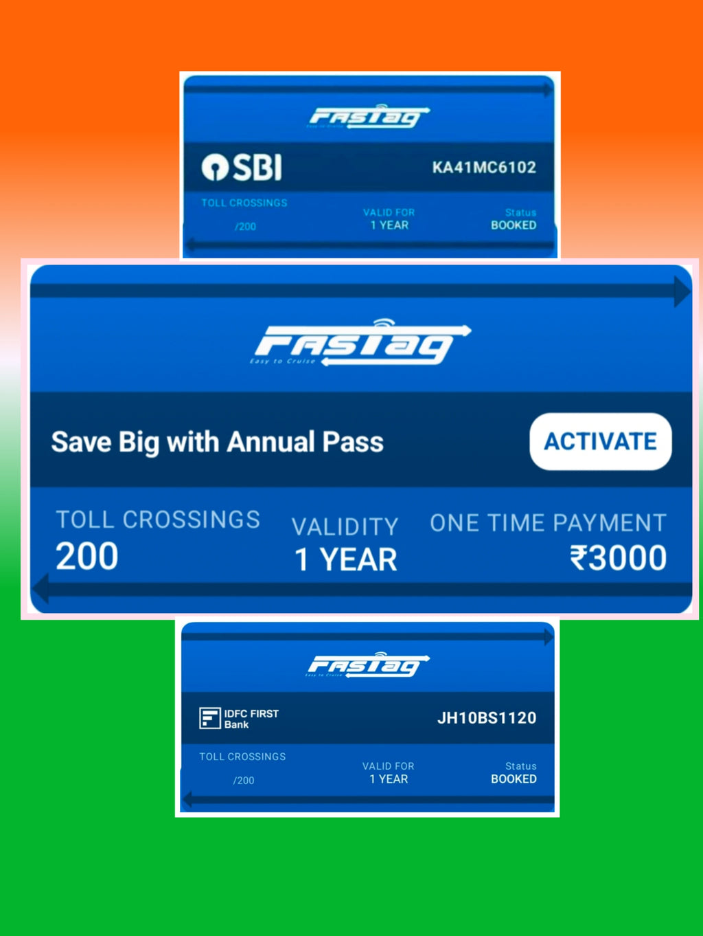 Fastag Annual Pass For Private Cars only